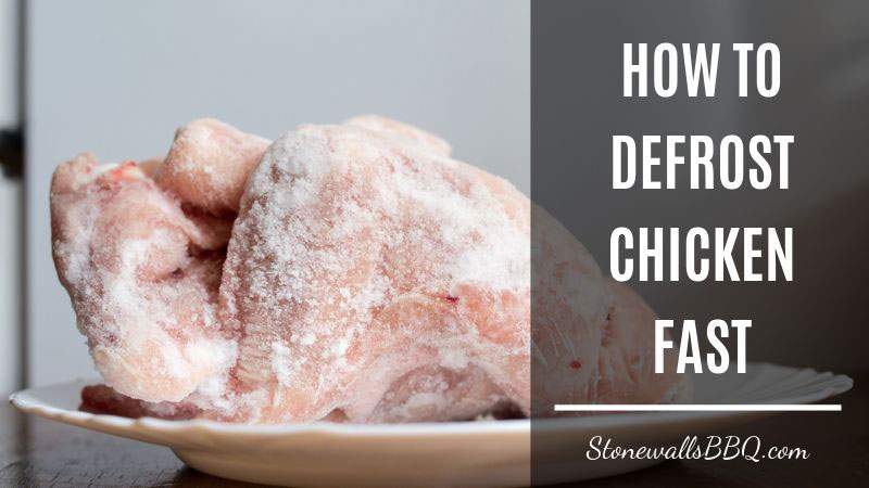 how to defrost chicken fast